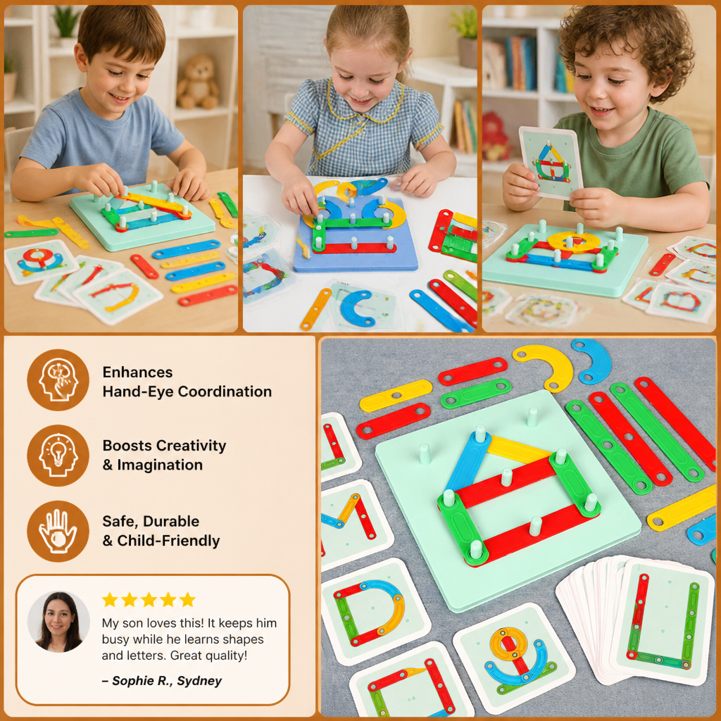 Educational Magnetic Letter & Number Building Set