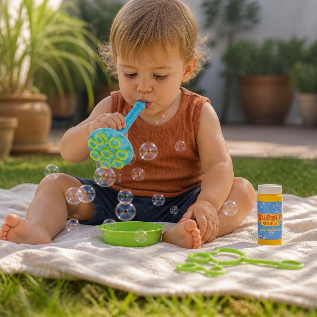 Magic Bubble Blower Stick Set