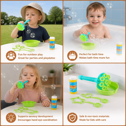 Magic Bubble Blower Stick Set