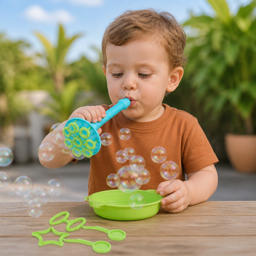 Magic Bubble Blower Stick Set