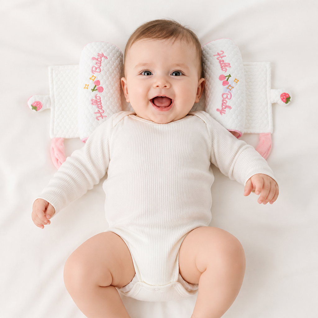 Adjustable Baby Head Shaping Pillow with Millet Filling