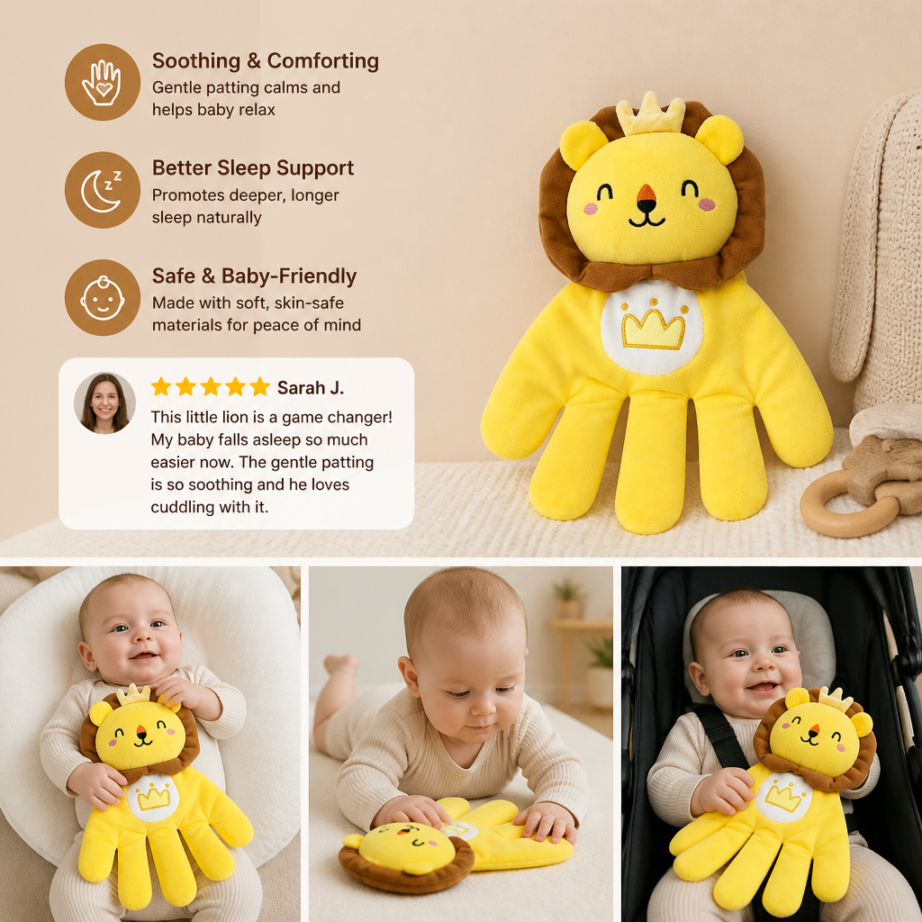 Baby Sleep Soothing Patting Animal Plush