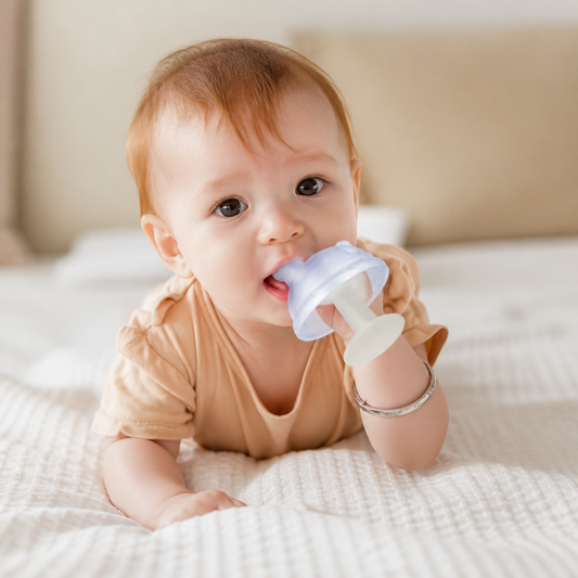 Baby Mushroom Silicone Teether for Tiny Hands