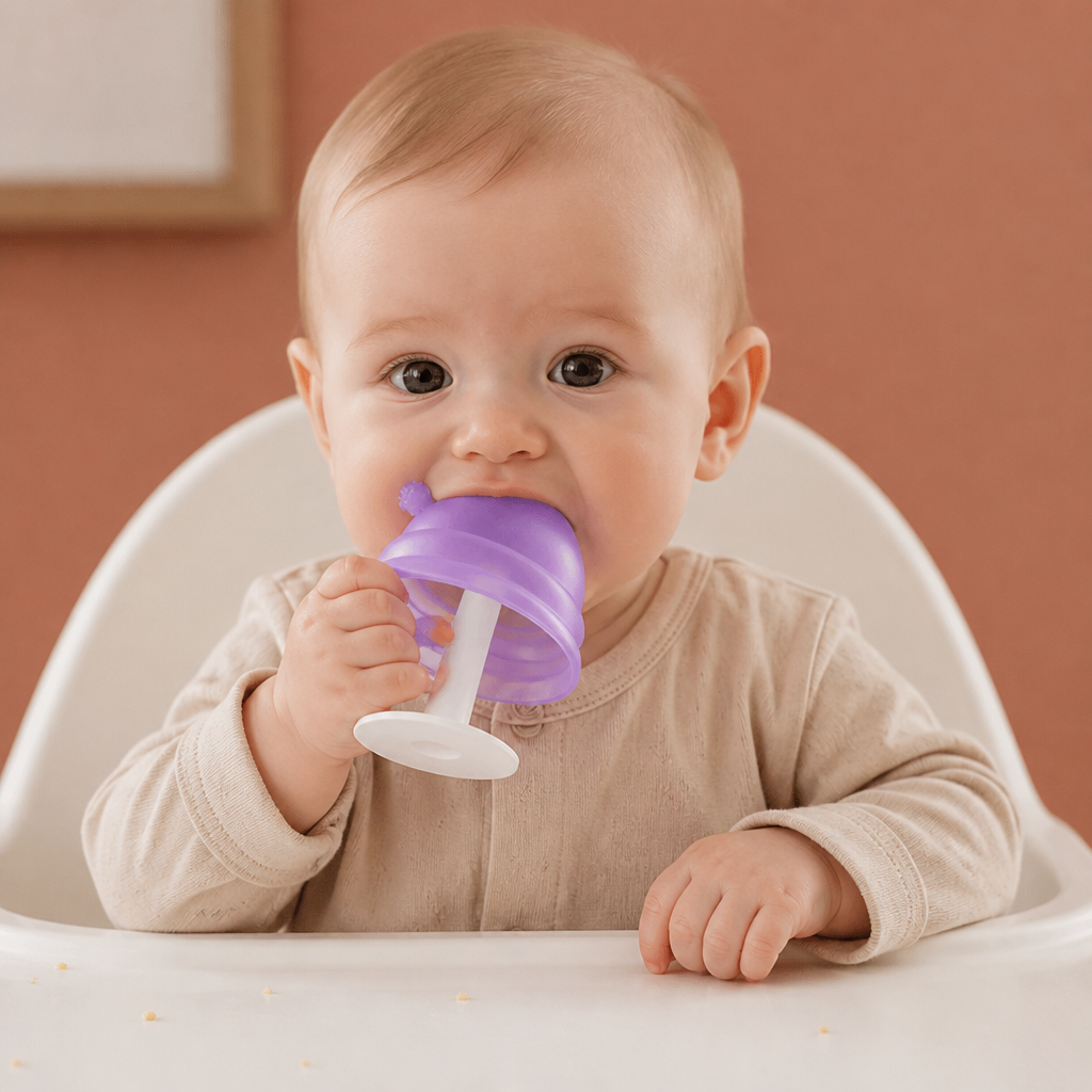 Baby Mushroom Silicone Teether for Tiny Hands