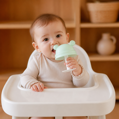 Baby Mushroom Silicone Teether for Tiny Hands