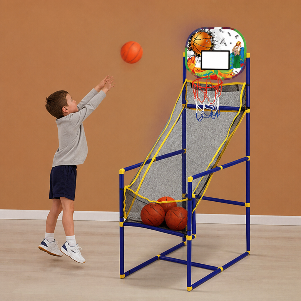 Adjustable Kids Basketball Hoop Set - That Grows With Your Kids