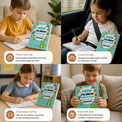 Montessori How to Draw Activity Book – Step-by-Step Learning & Drawing Practice