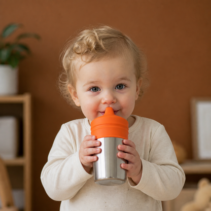 BPA-Free Spillproof Silicone Sippy Cup Lids with Straw