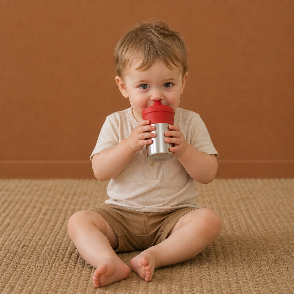 BPA-Free Spillproof Silicone Sippy Cup Lids with Straw