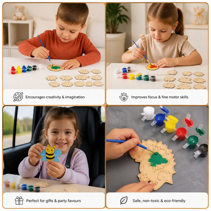 DIY Wooden Paint & Play Craft Kit for Kids