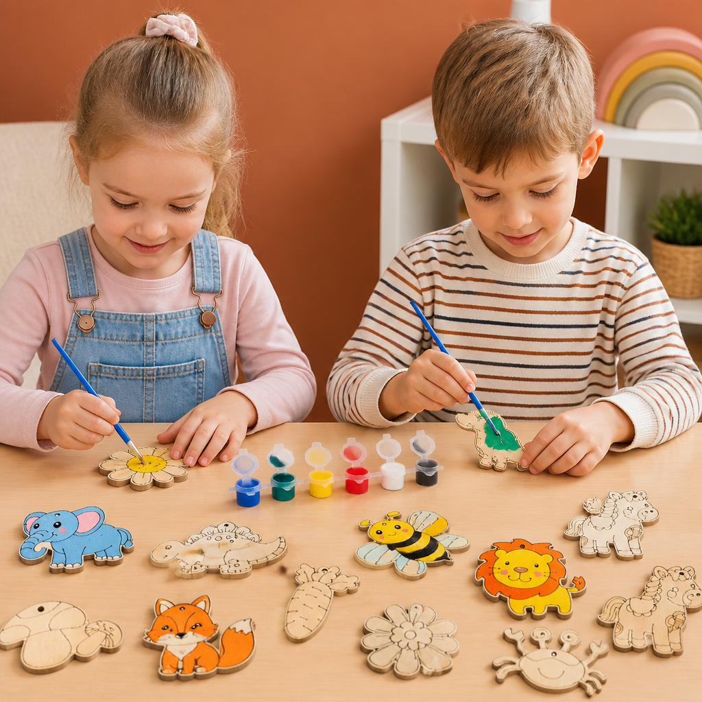 DIY Wooden Paint & Play Craft Kit for Kids