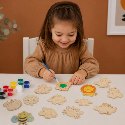 DIY Wooden Paint & Play Craft Kit for Kids
