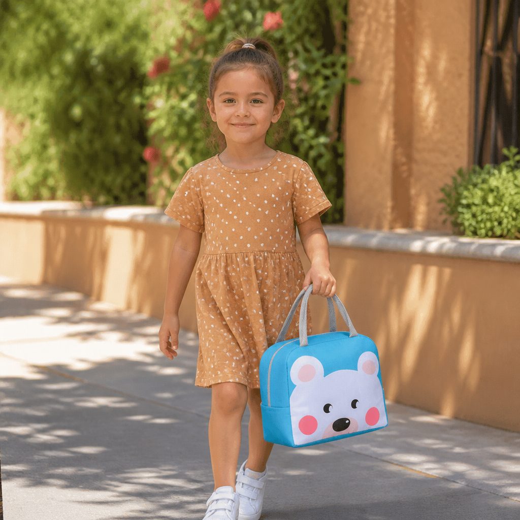 Cartoon Animal Insulated Lunch Bag for Kids