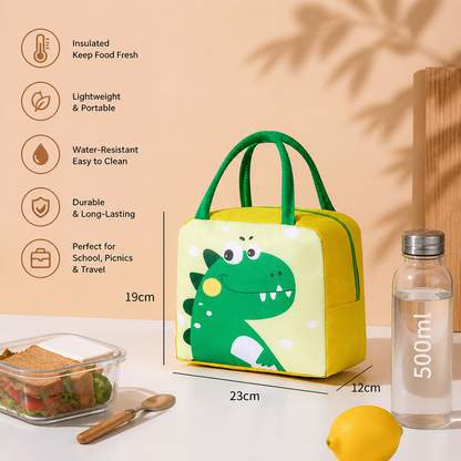 Cartoon Animal Insulated Lunch Bag for Kids