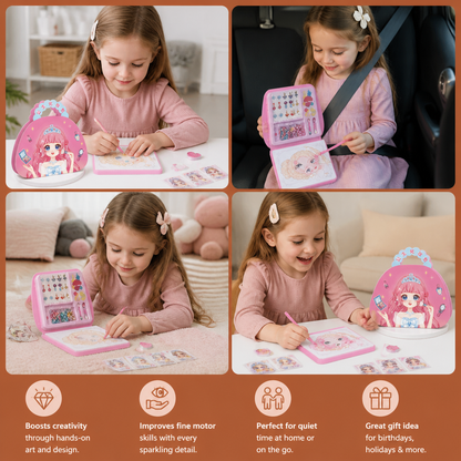 Princess Diamond Painting & Foil Art Book Craft Kit