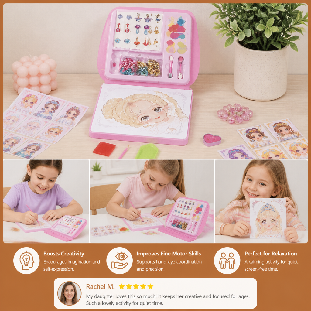 Princess Diamond Painting & Foil Art Book Craft Kit