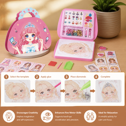 Princess Diamond Painting & Foil Art Book Craft Kit