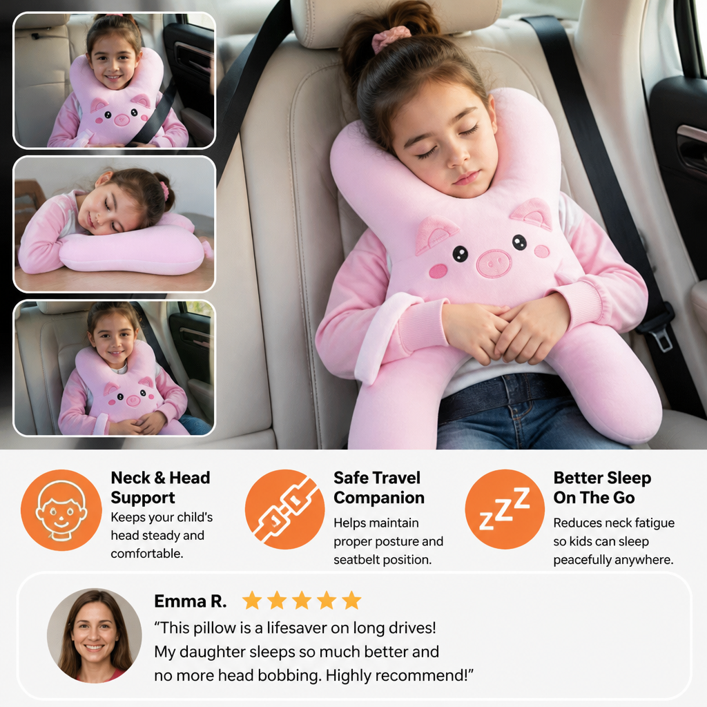Kids Travel Sleep Support Pillow