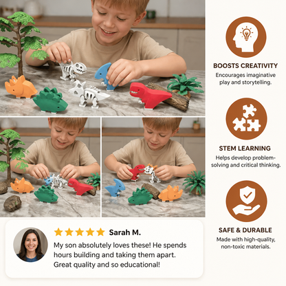 Magnetic Animal Skeleton Builder Set – STEM Take-Apart Learning Toy
