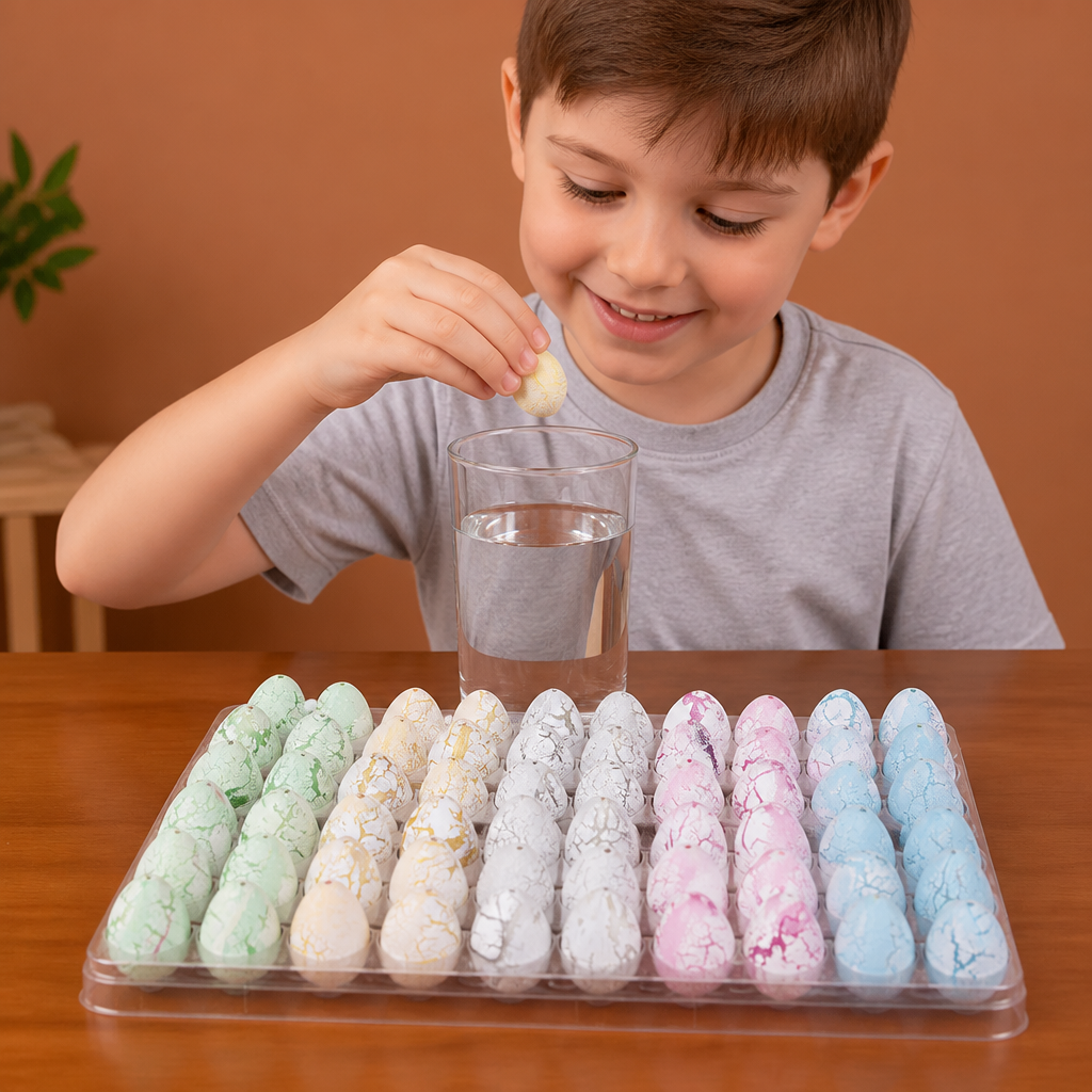 Hatching Dinosaur Egg Kit – Grow-in-Water Dino Eggs with Surprise Toys