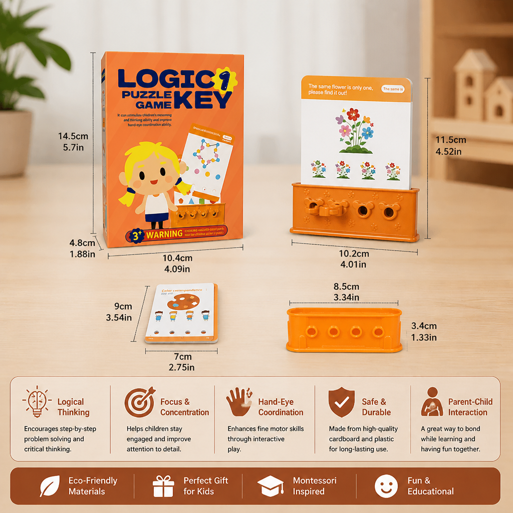 Logic key puzzle game for kids