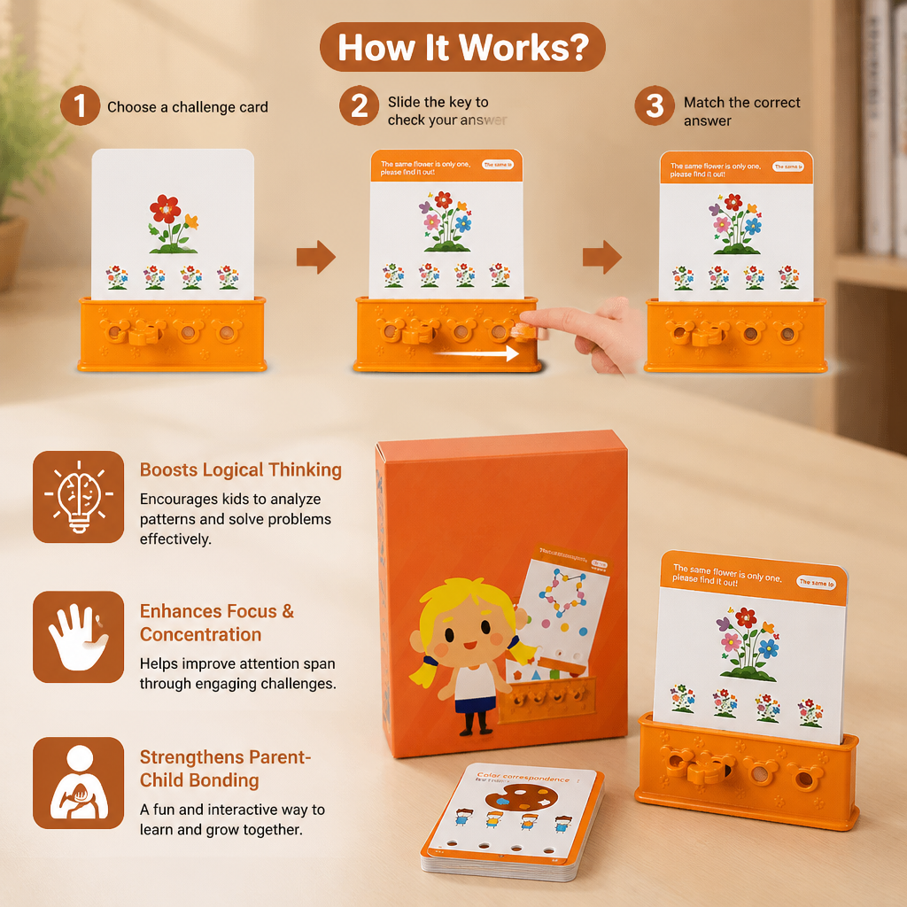Logic key puzzle game for kids