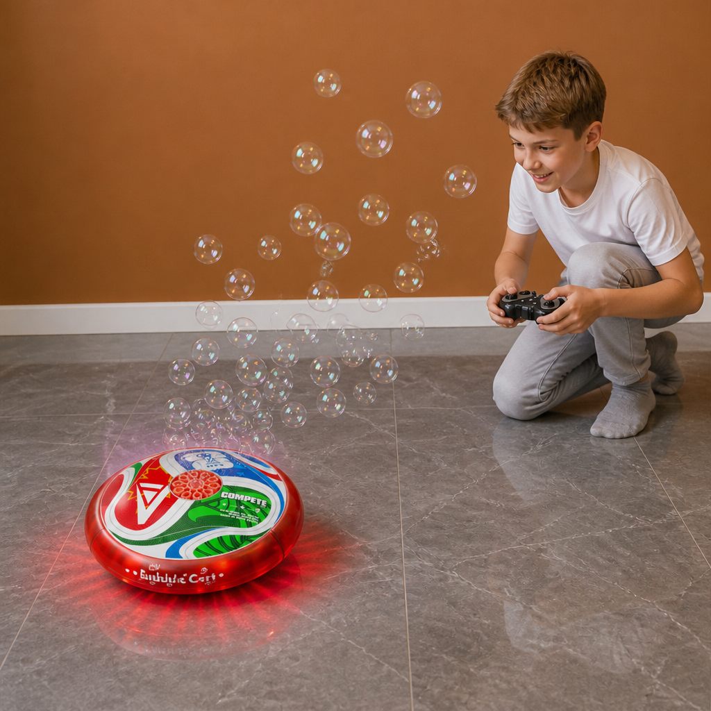 Remote Control Soccer Bubble Ball with Lights & Music