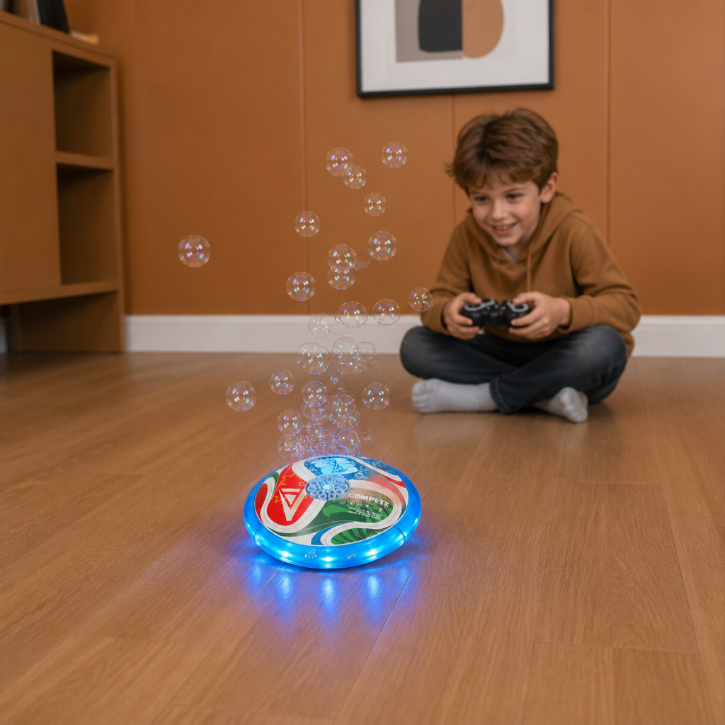 Remote Control Soccer Bubble Ball with Lights & Music