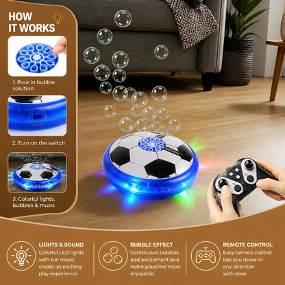 Remote Control Soccer Bubble Ball with Lights & Music