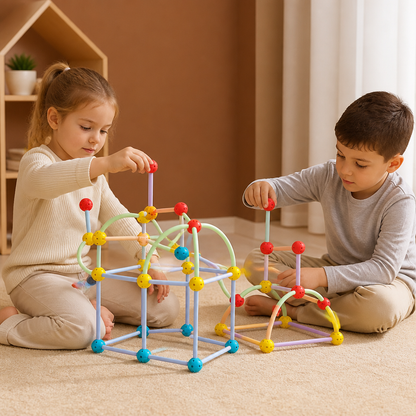 3D Geometry Building Kit – Educational Construction & Spatial Learning Toy