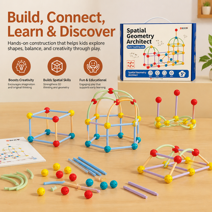 3D Geometry Building Kit – Educational Construction & Spatial Learning Toy