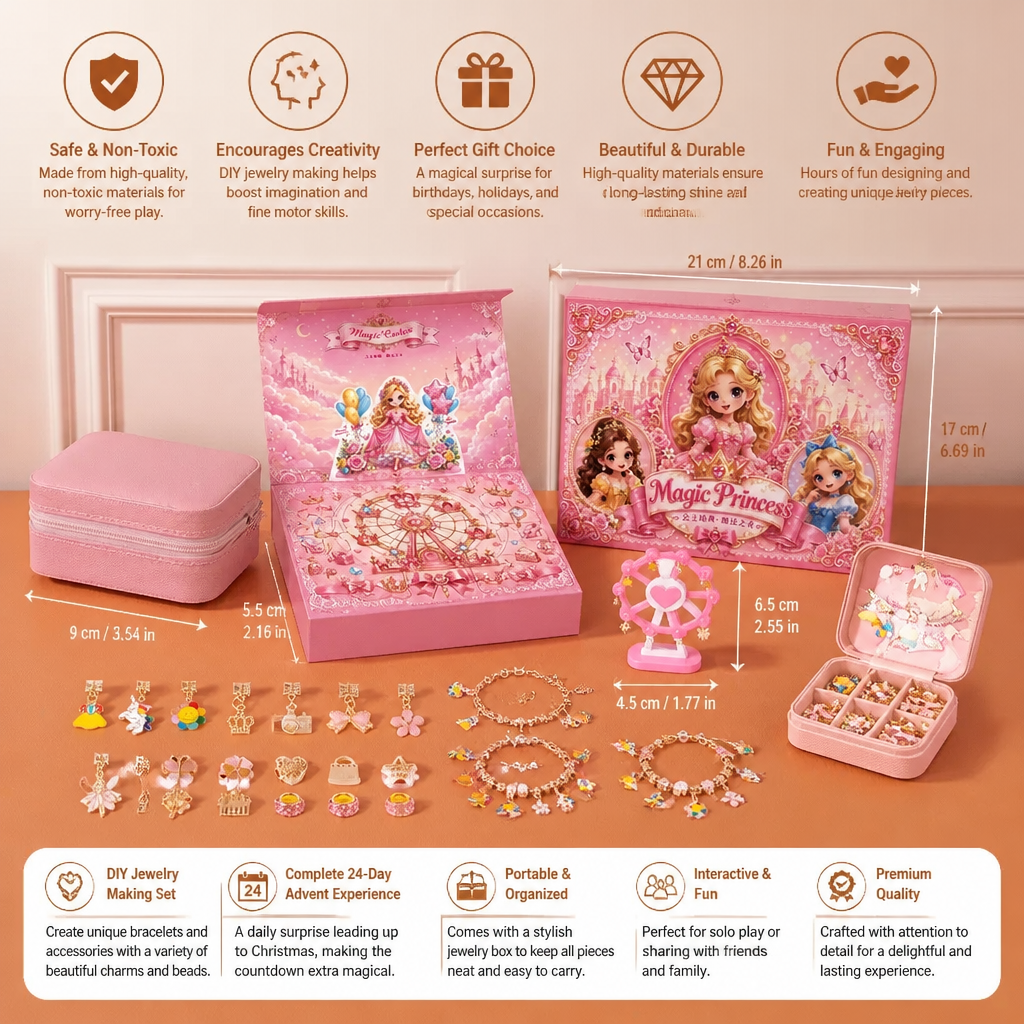 Princess DIY Jewelry & Bracelet Making Advent Calendar