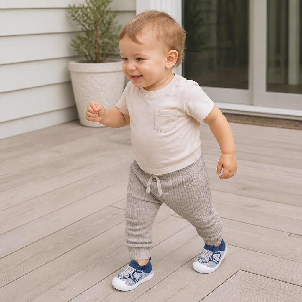 Soft Knit Anti-Slip Baby Sock Shoes for First Steps