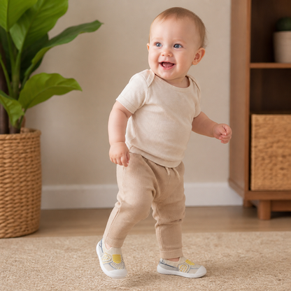 Soft Knit Anti-Slip Baby Sock Shoes for First Steps