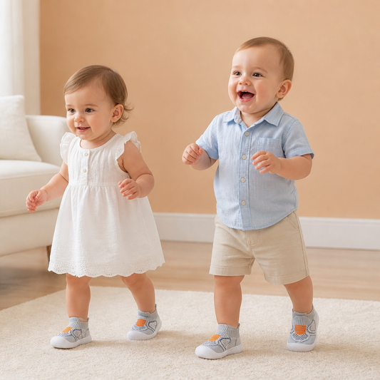 Soft Knit Anti-Slip Baby Sock Shoes for First Steps