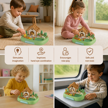 Magnetic Dream Castle & Garden Playset for Kids