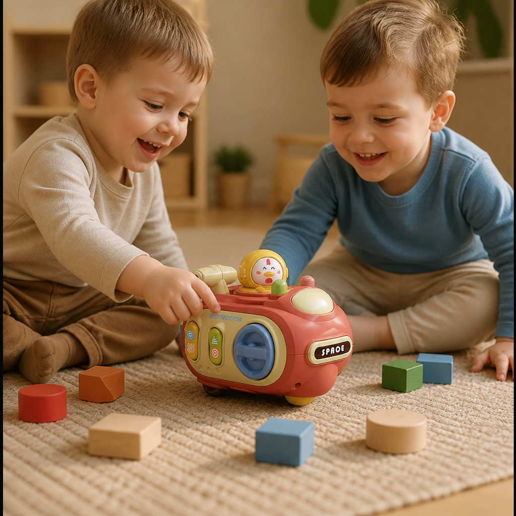 5-in-1 Press & Go Busy Car Toy for Fine Motor Skills Development