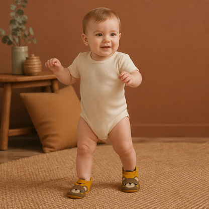 Non-Slip Cartoon Sock Shoes for Babies & Toddlers
