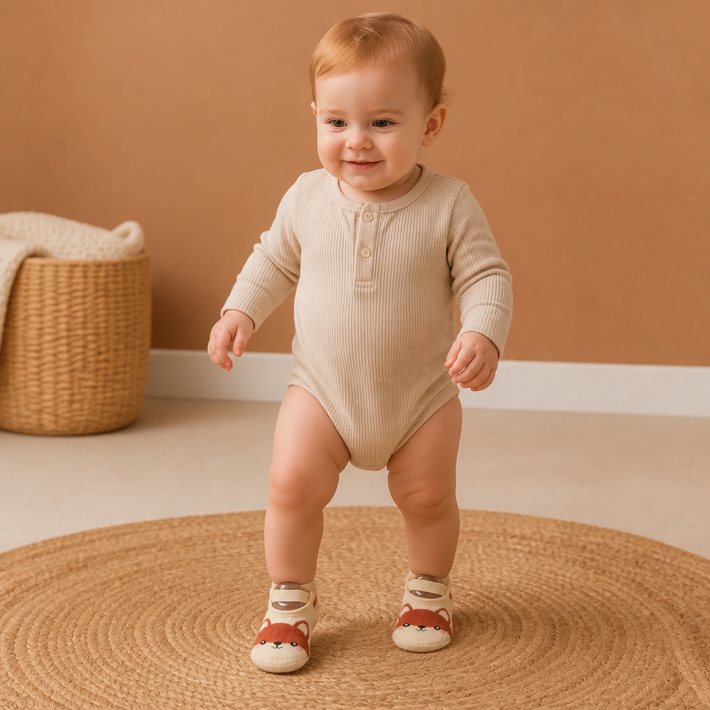 Non-Slip Cartoon Sock Shoes for Babies & Toddlers