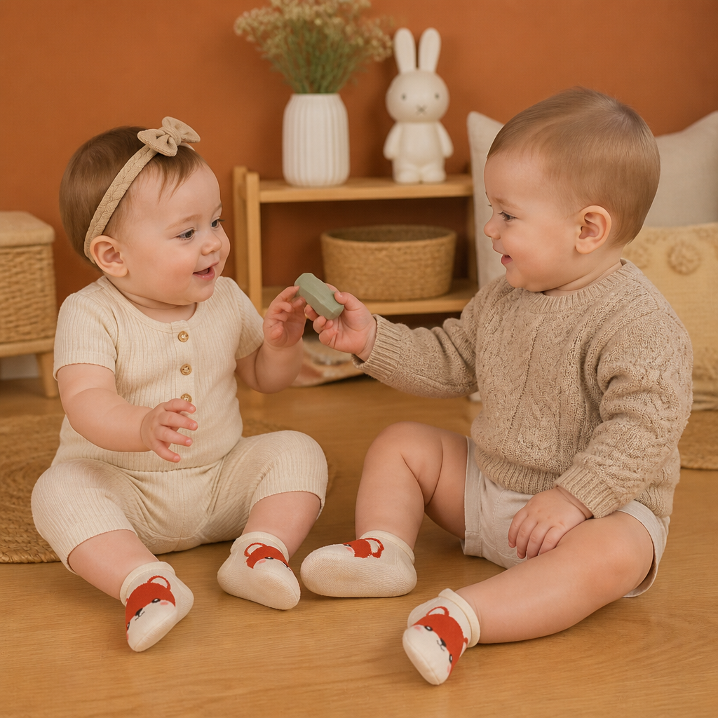 Non-Slip Cartoon Sock Shoes for Babies & Toddlers