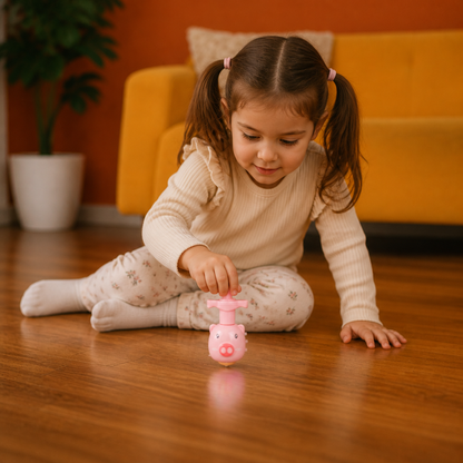 Interactive Light-Up Musical Spinning Top Toy for Kids