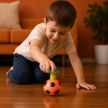 Interactive Light-Up Musical Spinning Top Toy for Kids