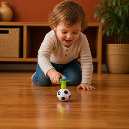 Interactive Light-Up Musical Spinning Top Toy for Kids