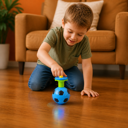 Interactive Light-Up Musical Spinning Top Toy for Kids