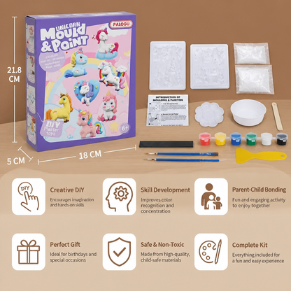 DIY Animal Plaster Painting Kit – Mold, Paint & Create Craft Set for Kids
