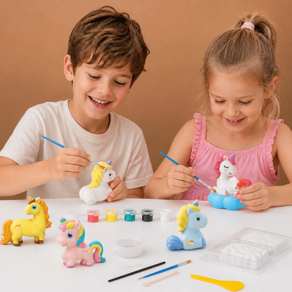 DIY Animal Plaster Painting Kit – Mold, Paint & Create Craft Set for Kids