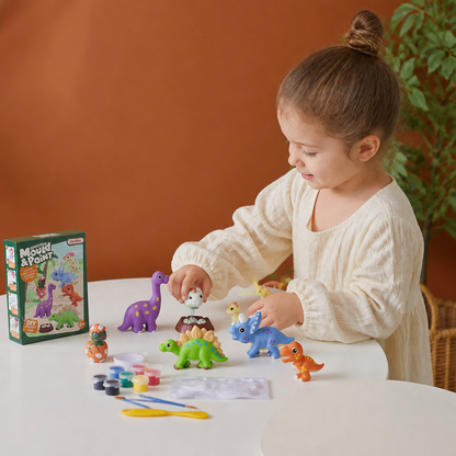 DIY Animal Plaster Painting Kit – Mold, Paint & Create Craft Set for Kids