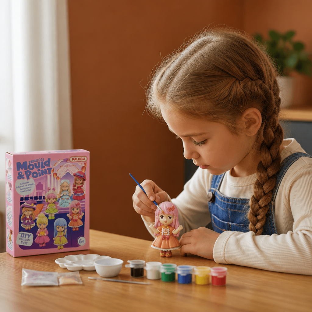 DIY Animal Plaster Painting Kit – Mold, Paint & Create Craft Set for Kids