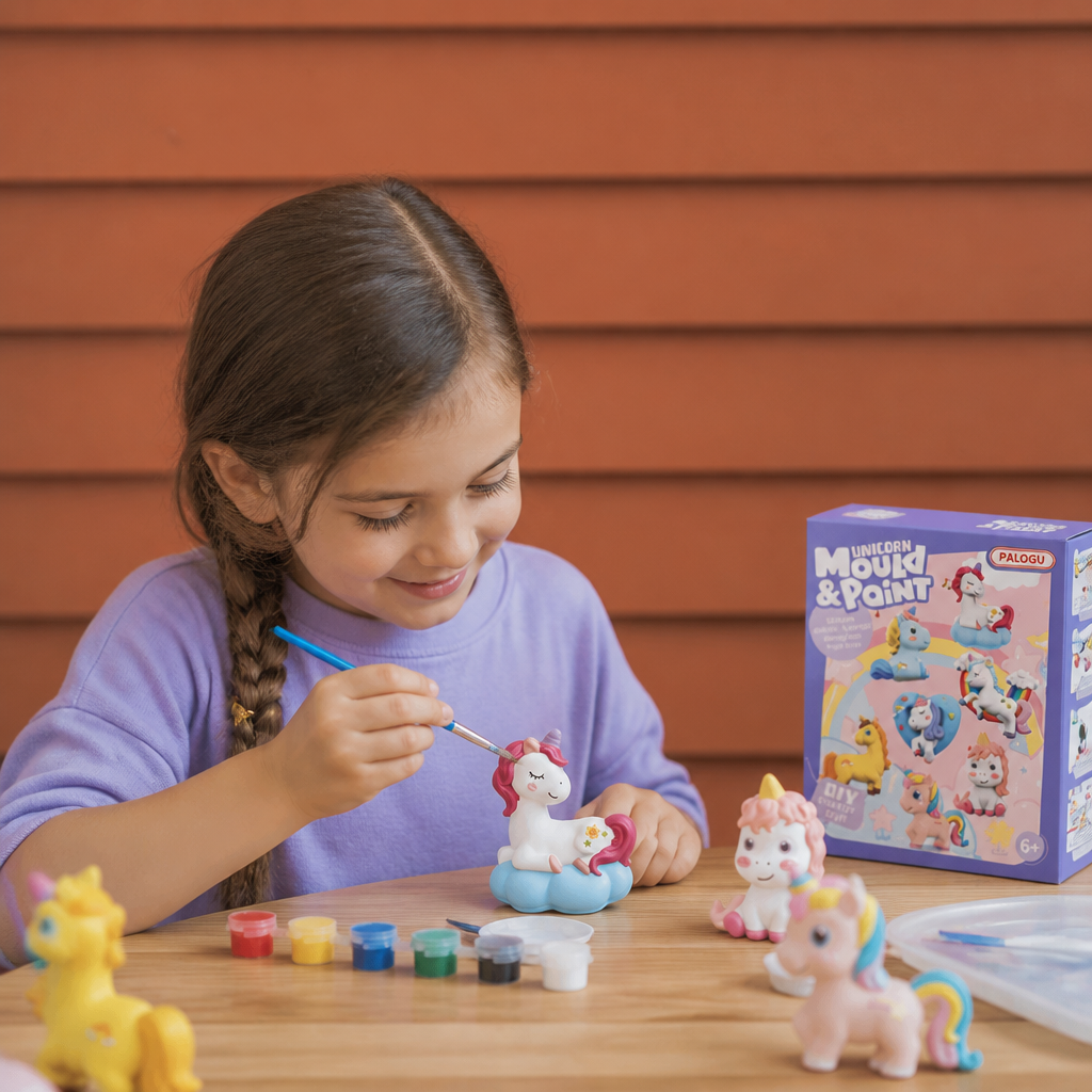 DIY Animal Plaster Painting Kit – Mold, Paint & Create Craft Set for Kids