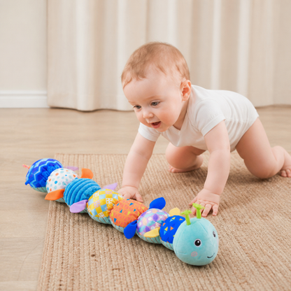 Sensory Plush Rattle and Music Caterpillar